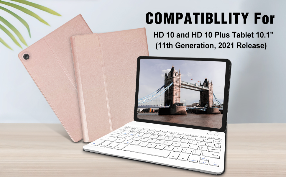 Keyboard Case for Fire HD 10 Tablet and HD 10 Plus Tablet 10.1
