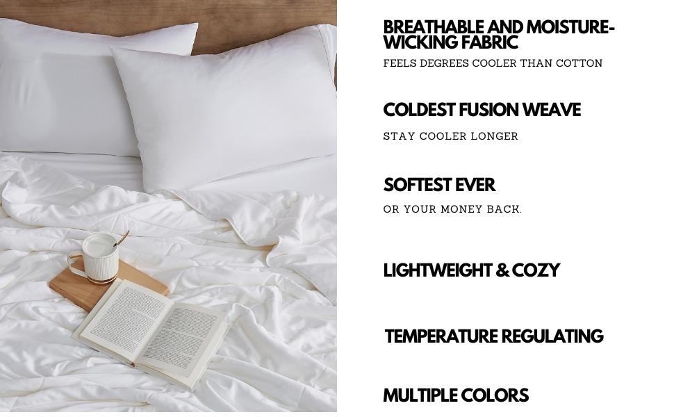Coldest Comforter Set for All Seasons | Down Alternative Duvet | 100% Viscose Derived from Bamboo - Easy to Wash, Breath D895f4ae 77d7 4200 926c 6eab7c84de5a. CR0,0,970,600 PT0 SX970 V1