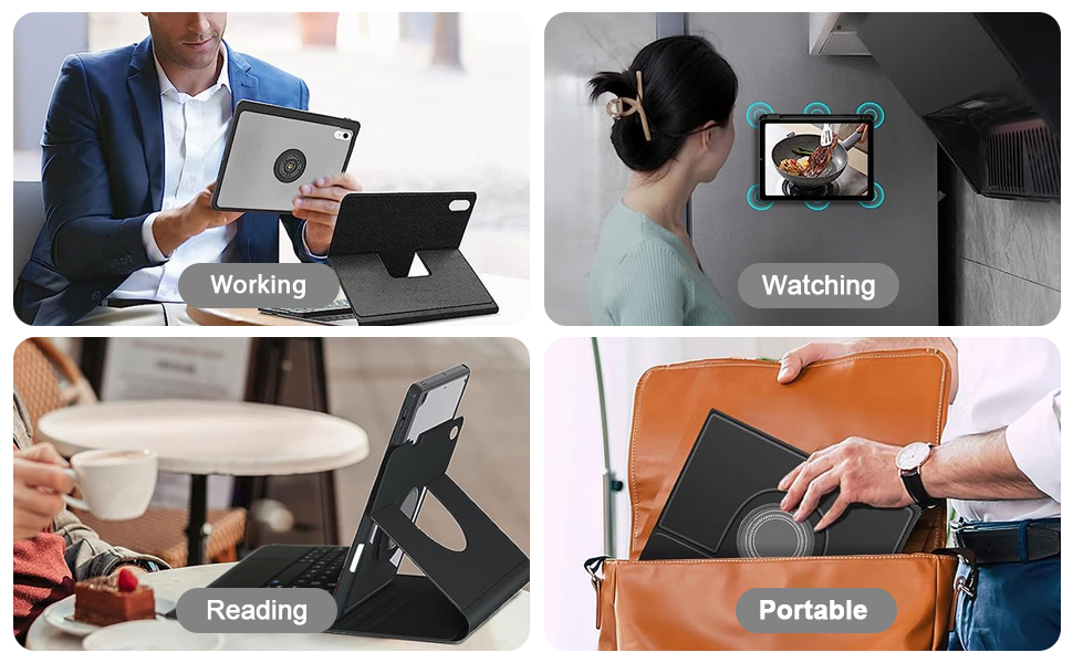 iXTRA Keyboard Case for iPad 10th Generation 10.9 Inch, 360° Rotatable