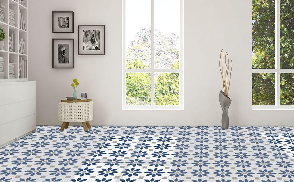 MORCART 20 Sheet Peel and Stick Floor Tiles, 8x8 Inches
