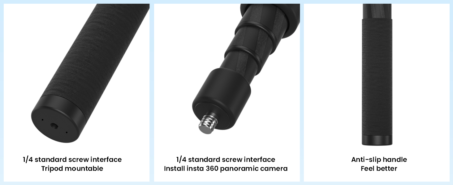 carbon fiber invisible selfie stick