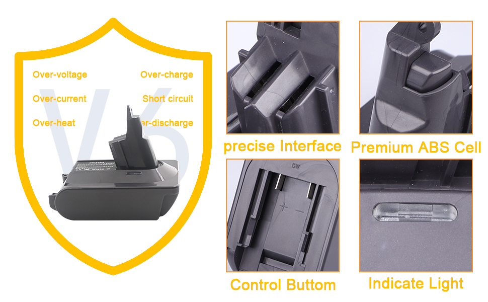 EID V6 Adapter, for DeWalt 20V 18V Lithium Battery Replace