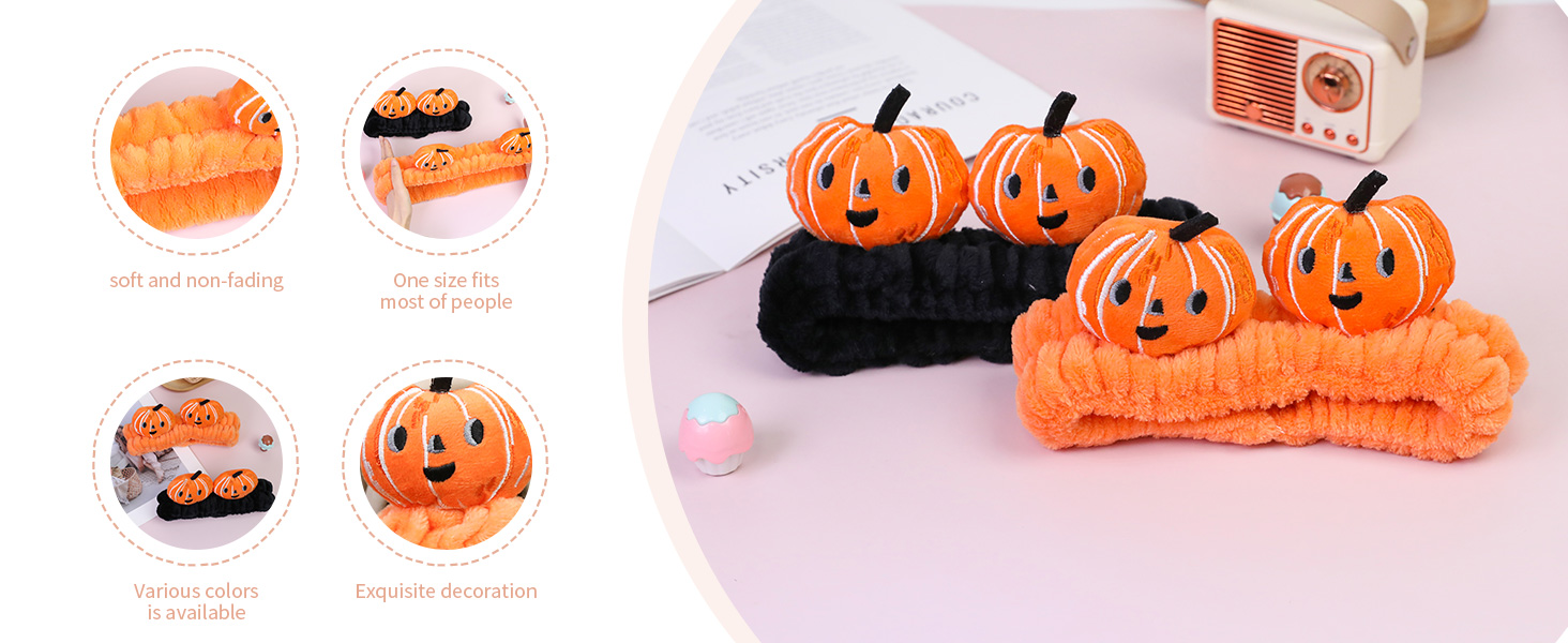 Kawaii Spa Headbands for Women Girls, Cute Headbands for Makeup and Face Washing