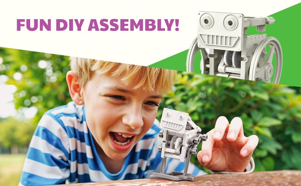 Green Science - 3-in-1 Mini Solar Robot Toys - STEM Toys Educational Kit for Kids