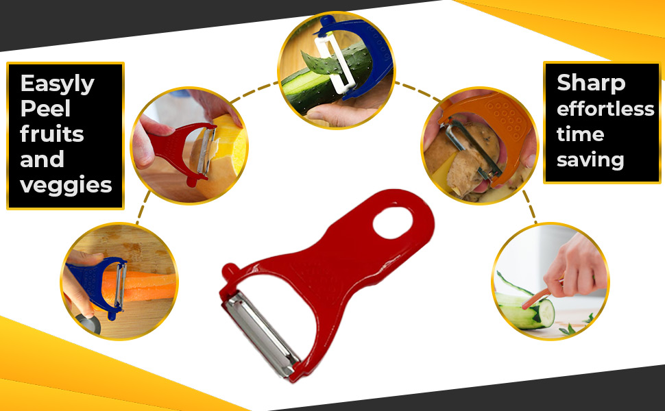 3Pack Potato Peelers, Stainless Steel Vegetable Peeler for Kitchen, Potatoes Peeler with Non