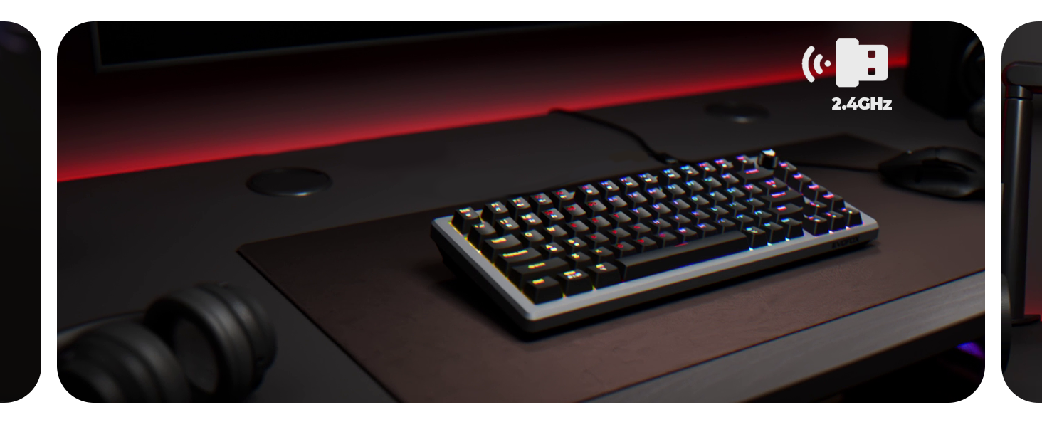 EvoFox Katana X2 TKL Tri-Mode Wireless Mechanical Gaming Keyboard