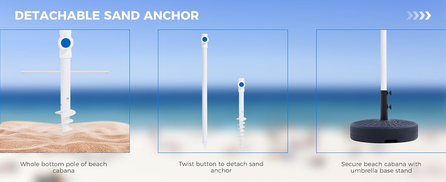 DETACHABLE SAND ANCHOR
