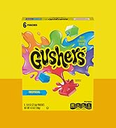 Gushers Tropical Flavors Fruit Flavored Snacks 6 Count