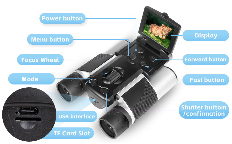 Digital Binocular with Camera