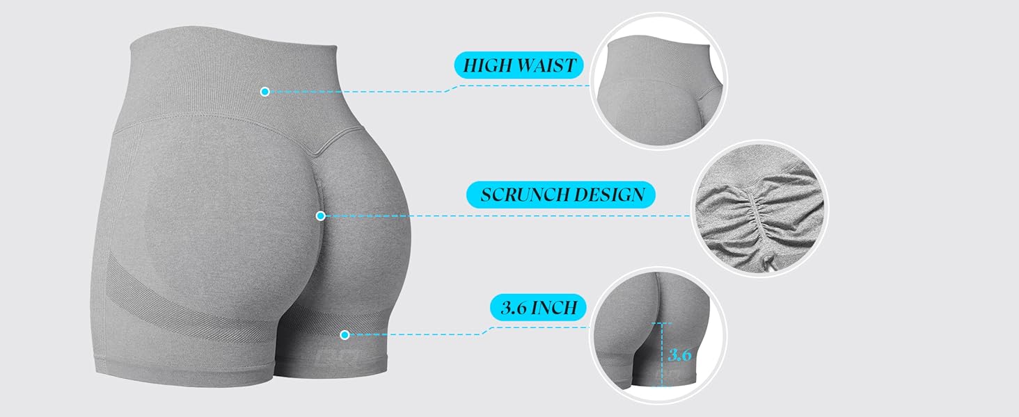 seamless workout shorts