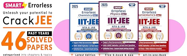 JEE 2025, JEE Physics Book, JEE Chemistry Book, JEE Maths Book, Errorless, JEE Errorless