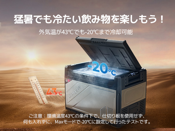Amazon.co.jp: BougeRV ポータブル冷蔵庫 バッテリー内蔵可能