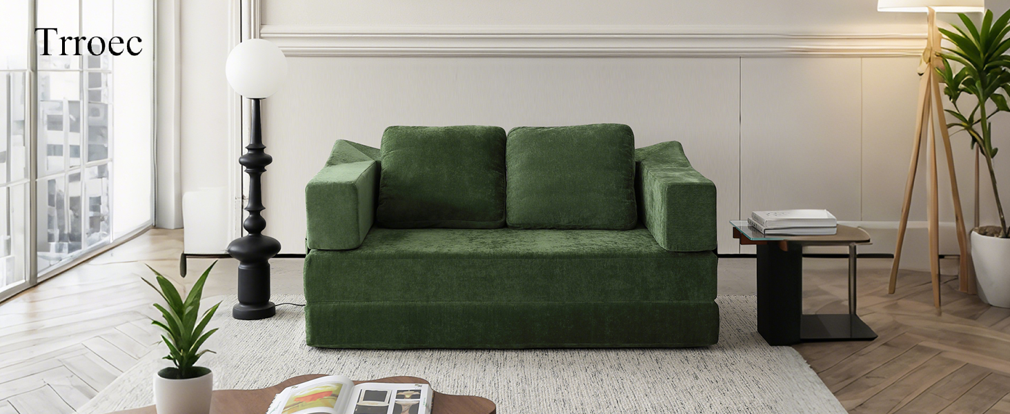 Amazon com: Modern Convertible Chenille Sleeper Sofa Bed Folding Amazon com: Modern Convertible Chenille Sleeper Sofa Bed Folding