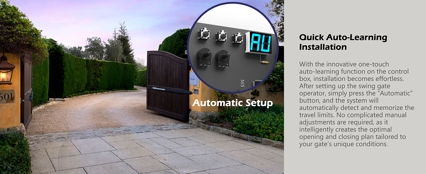 Intelligent PCB with One-Touch Learning – Auto-Adjusts Travel Limits, Hassle-Free Setup