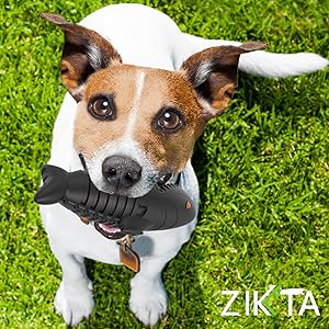 ZIKKTA Dog Toys, Squeaky Dog Chews. Natural Rubber Toothbrush. Pet Dental Care & Plaque Removal for Small to Large Dogs 13 Dog Toys, Football - Small Large puppy playing with Gift football grab tabs. Outdoor toy for boredom