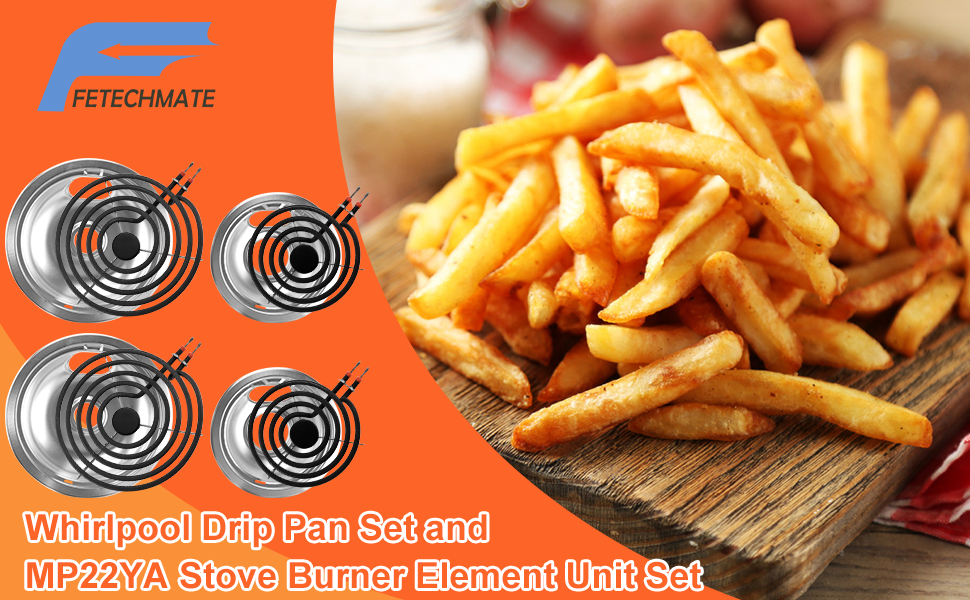 MP22YA Electric Range Burner Element & Chrome Stove Top