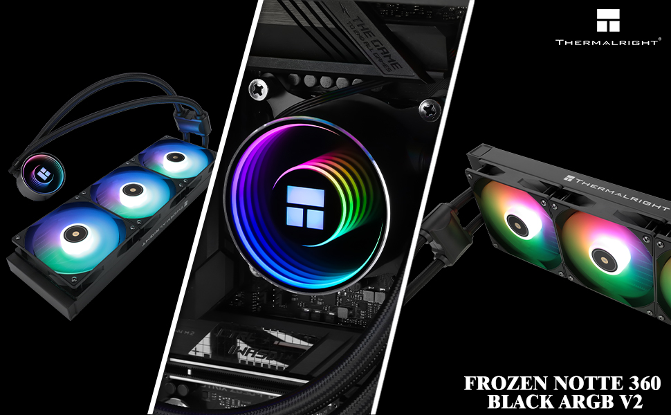 Thermalright FI360 BLACK CPU水冷クーラー Amazon.co.jp: THERMALRIGHT Frozen Edge 360 Black AIO