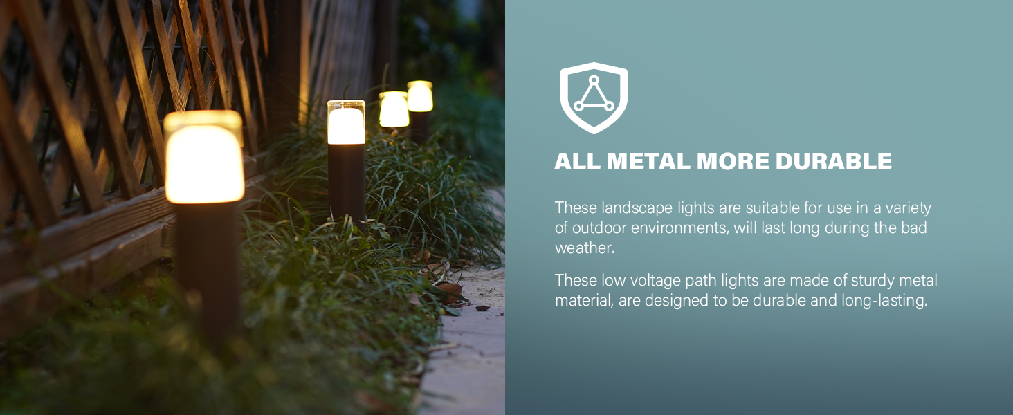 2W path lights