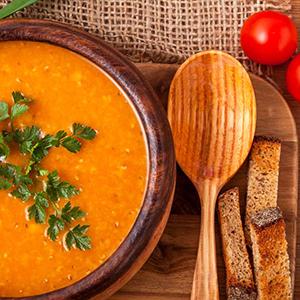 ZUPPA CON LENTICCHIE ROSSE