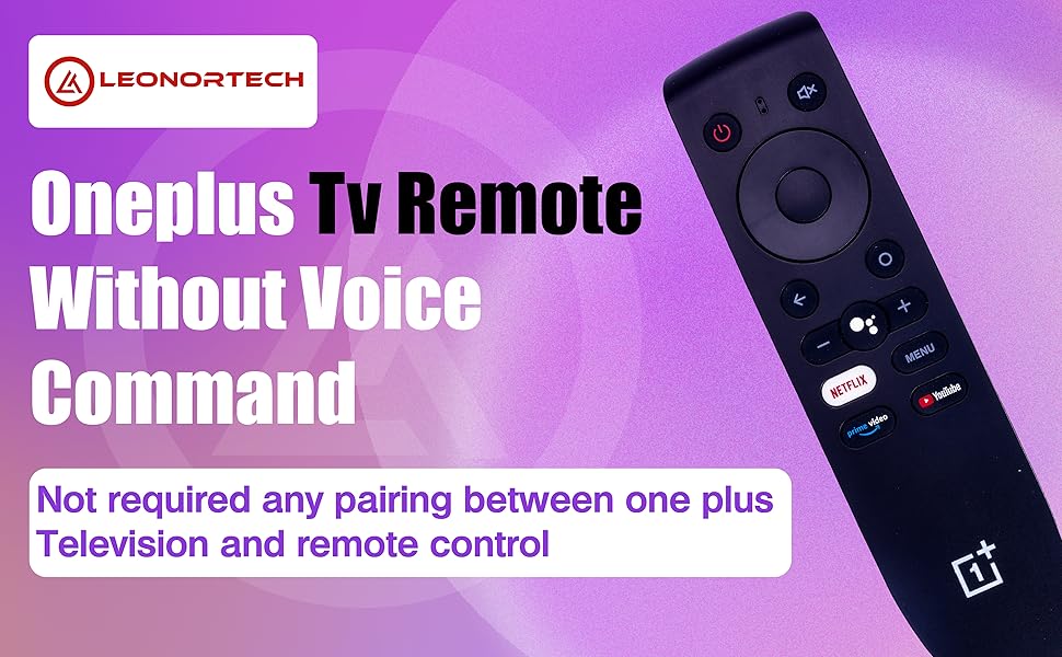 LeonorTech® Infrared Non Voice oneplus Remote 1+ Android TV Remote Replacement of Original