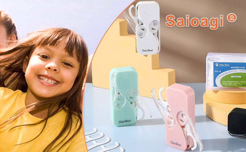 Portable floss dispenser with 48 floss sticks,Floss Pick Cases