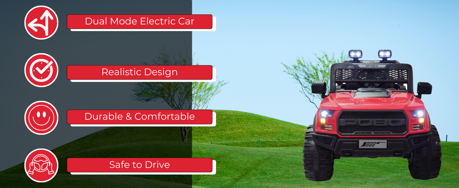 SPN-E2FA SHAKYA WORLD POBO Battery Operated Jeep