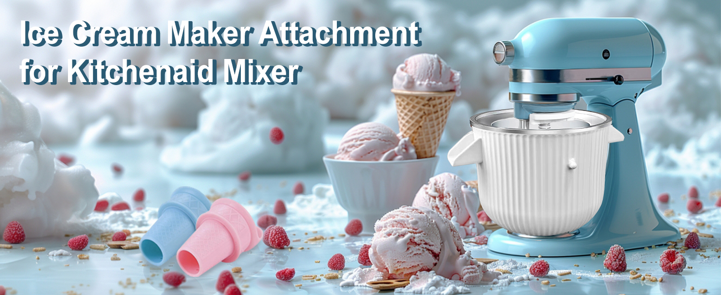 Ice Cream Maker Machine for kitchenaid Stand Mixer