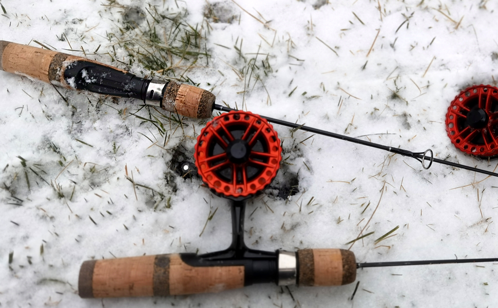 Fiblink Ice Fishing Rod Graphite Ice Rod Cold Water Ice