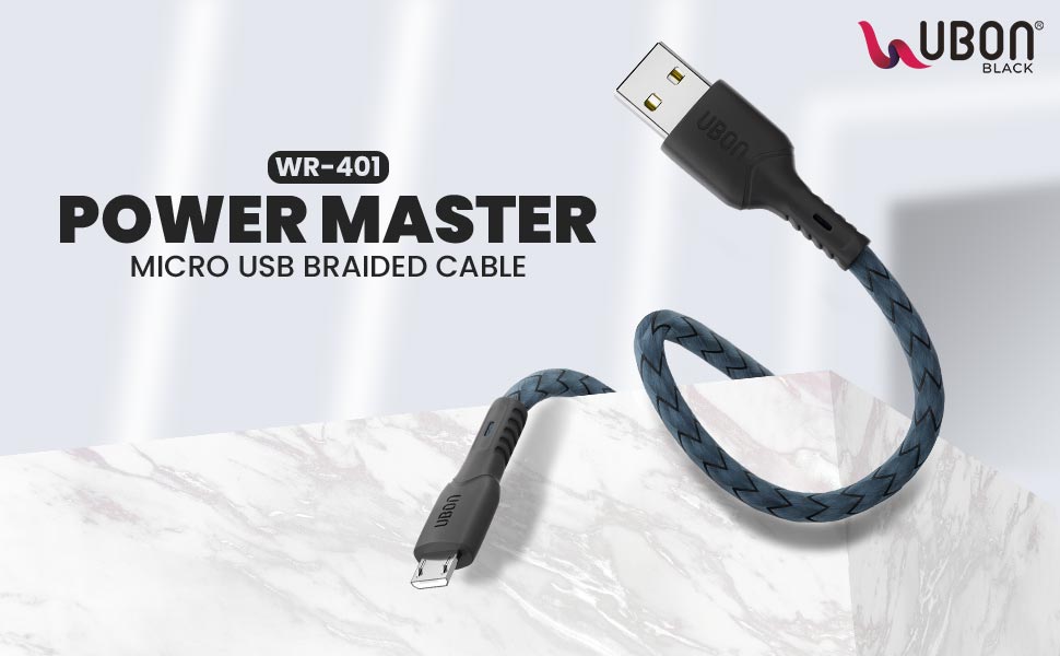 Ubon WR-401 Power Master Micro USB 22W Fast Charging Cable