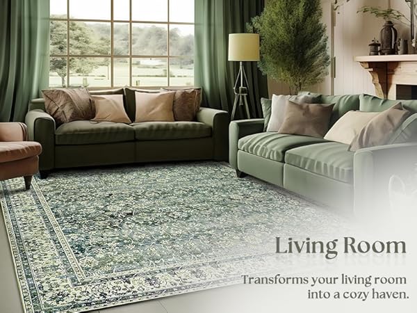 110×210 \"Green Emerald” ViNTAGE RUG 110×210 
