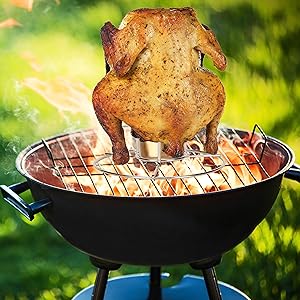  Beer Can Chicken Holder, Stainless Steel, Beer Butt Chicken Stand