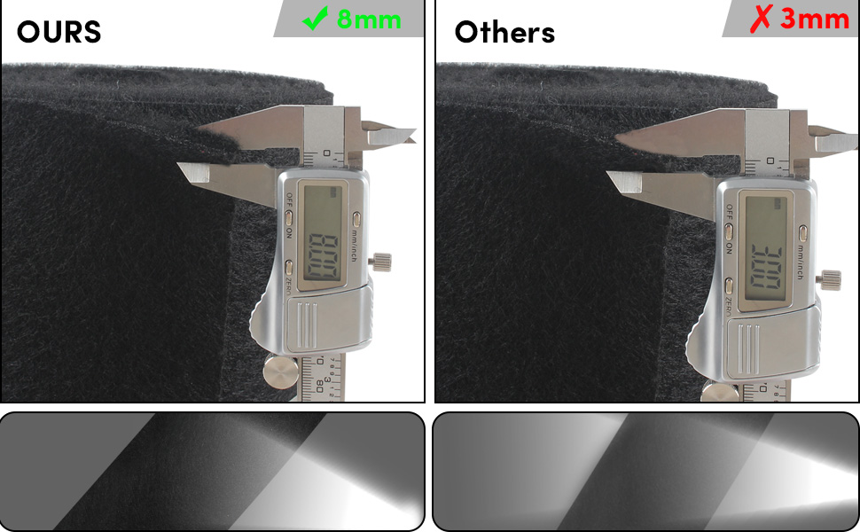 VEITHI Boat Trailer Bunk Carpet Black 12 inch x 13 feet