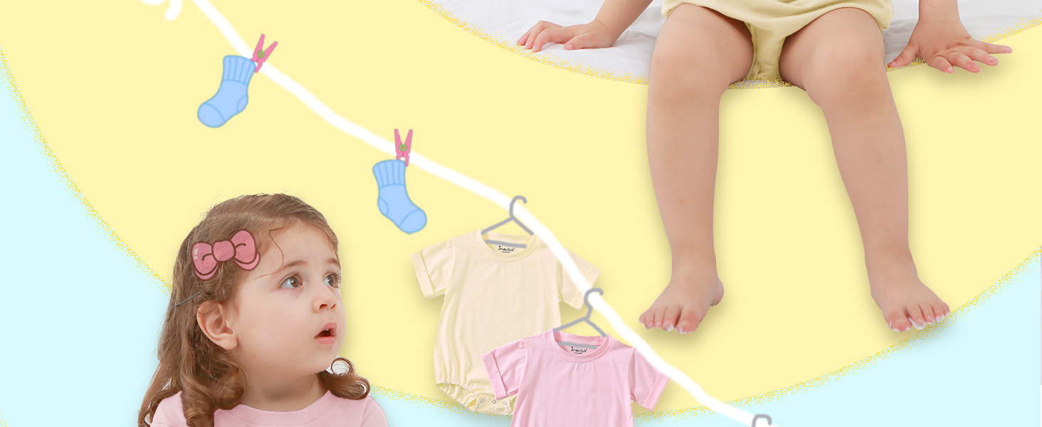 Short Sleeve Bodysuit Organic Cotton 2Pcs cotton onesies summer clothes