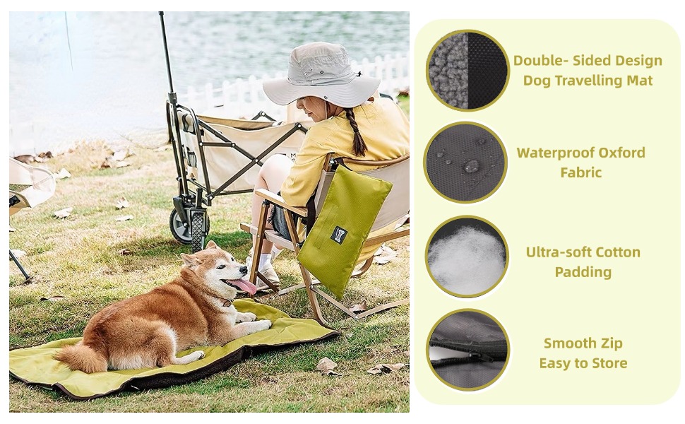 dog settle mat portable dog travel mat