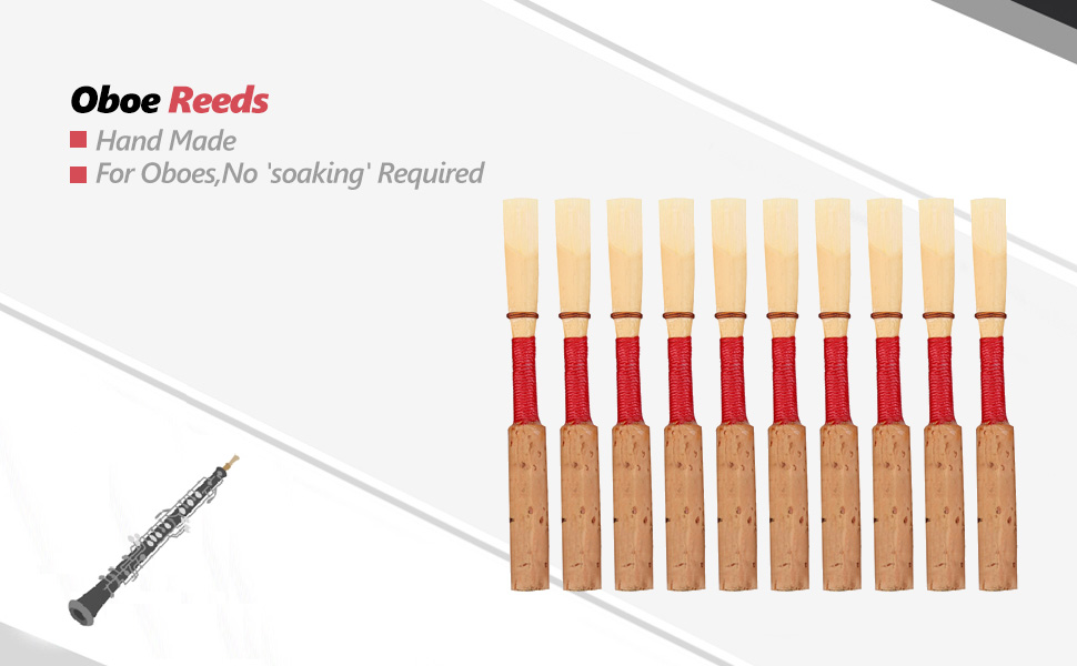 10Pcs Oboe Reed,Medium Soft Oboe Reed for Beginners