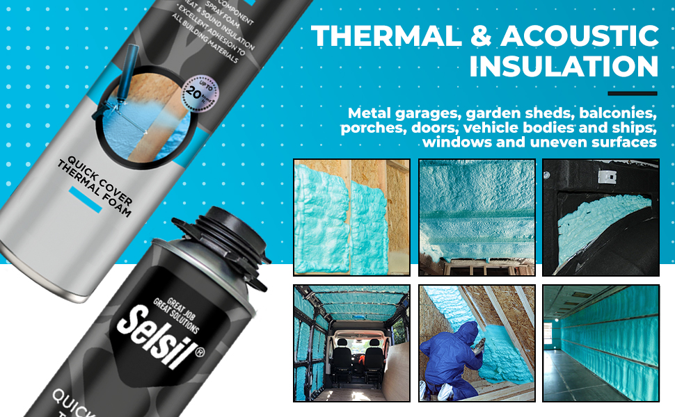 Selsil Quick Cover Thermal Foam Insulation Spray Thermal & Sound