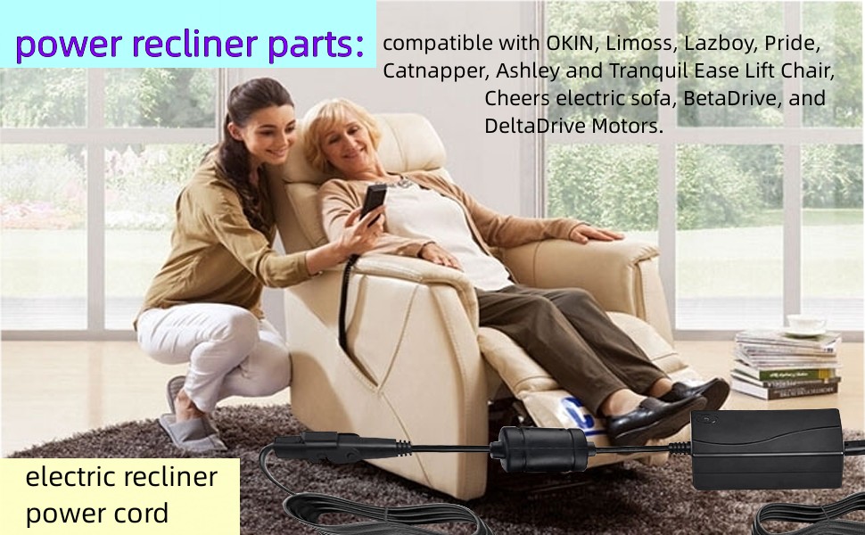 ANYINELEC Universal Power Recliner Lift Chair Power Supply