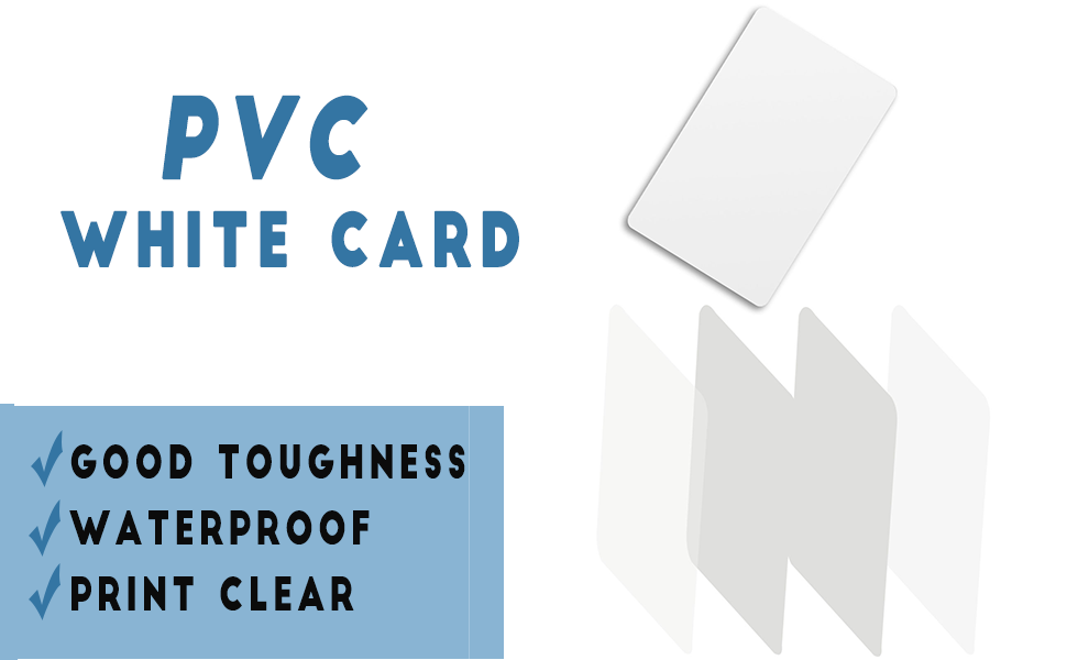 22 pcs Premium Quality PVC Plastic ID Blank PVC Card, 30 mil 0.76mm