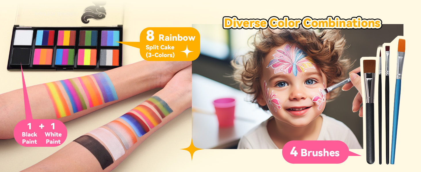 Professional Face Painting Kit