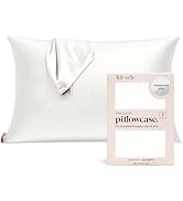 Kitsch Satin Pillowcase with Zipper for Hair & Skin, Softer Than Silk Pillow Cases Standard Size,...