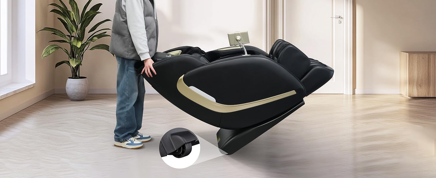 One person can easily move the massage chair.
