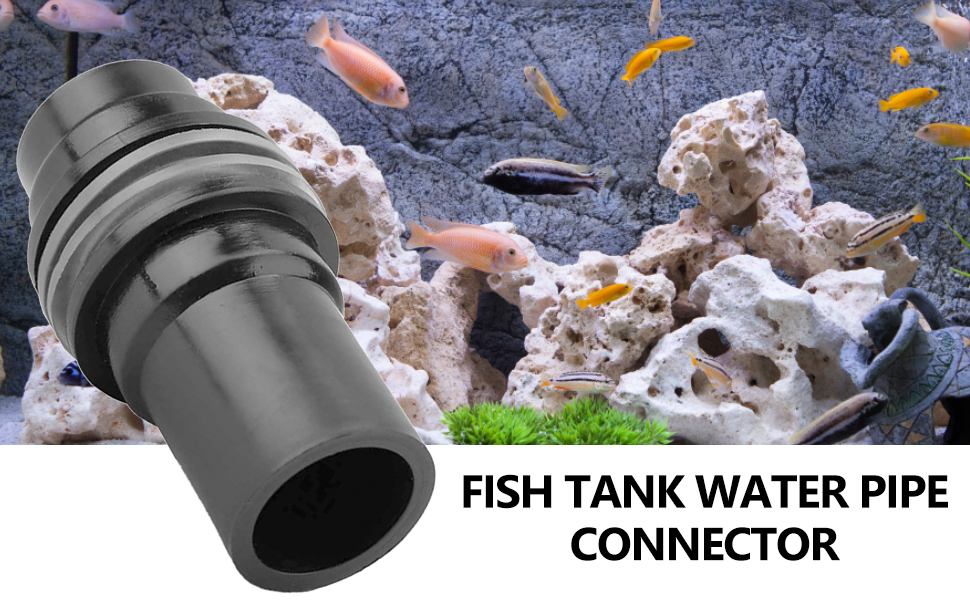 Aquarium Fish Tank Water Pipe Joint Connector LeakProof Inlet Outlet