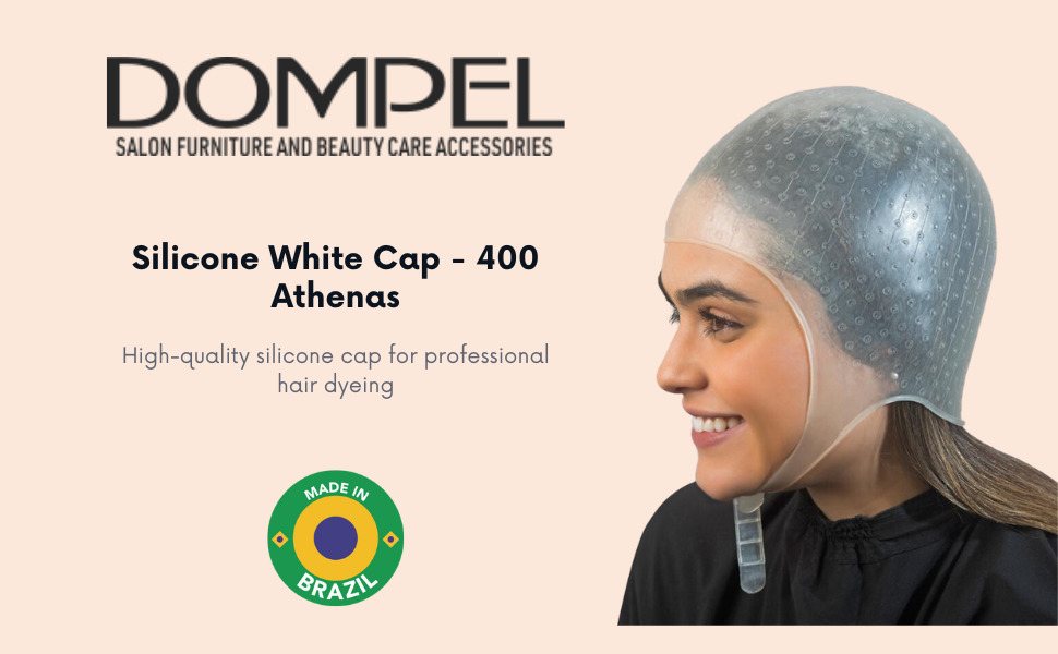Dompel Silicone Highlight Hair Cap Color White Type Athenas