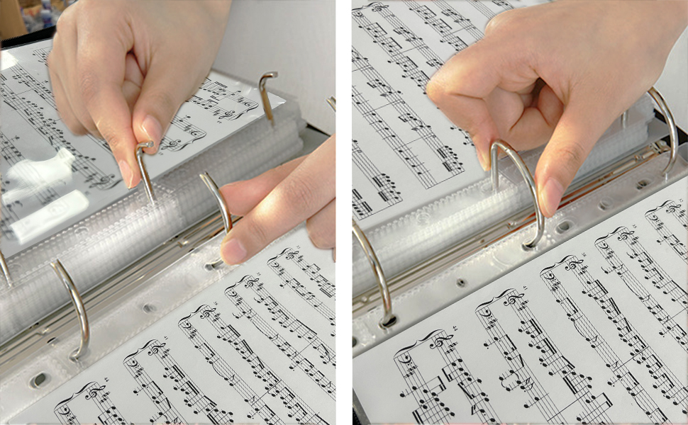 Choir Folder with Hand Strap, Choral Music Folders with 40