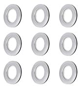 INCREWAY 16Pcs Curtain Grommets, 4.2cm Inner Diameter ABS Plastic Low Noise Roman Ring Curtain DI...