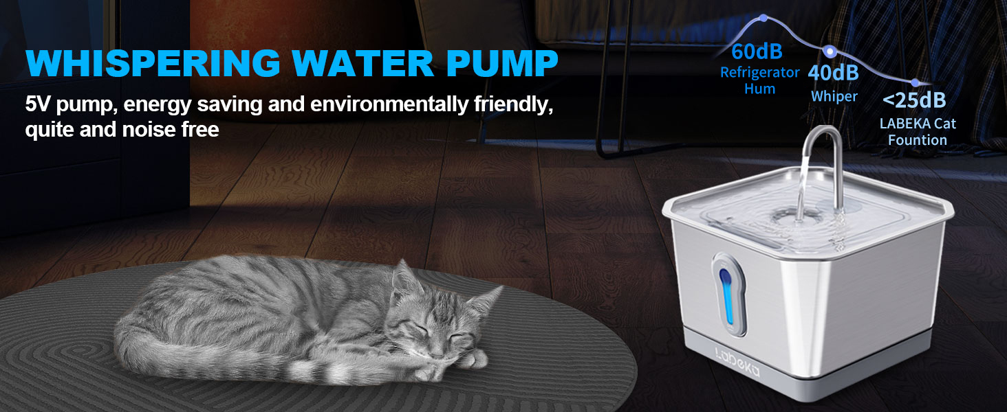 cat water fountain battery operated