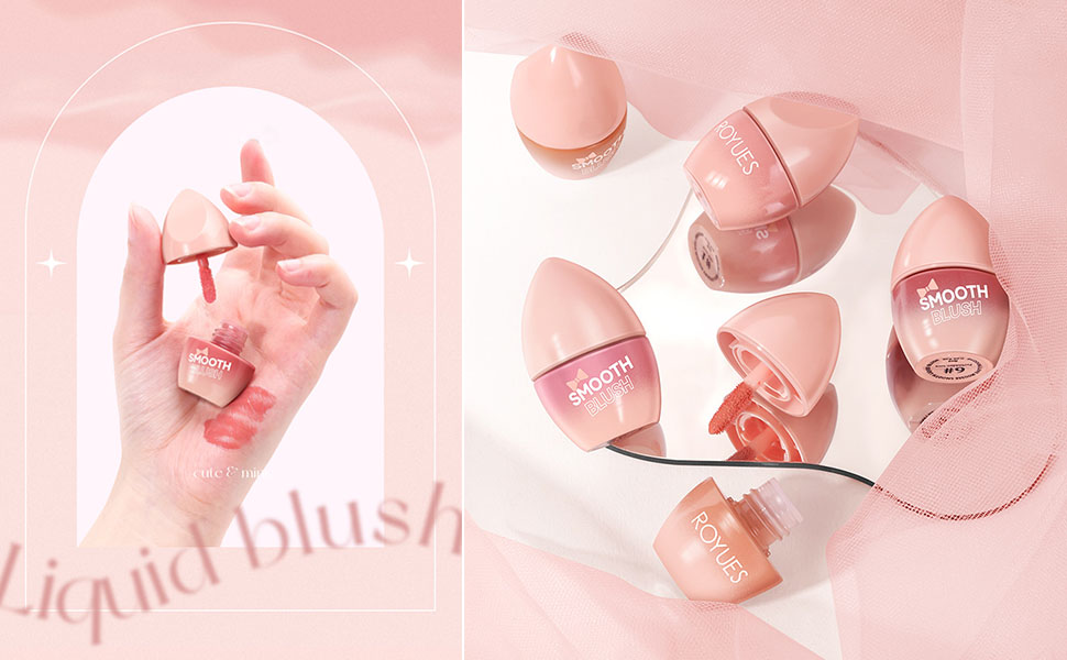 Matte liquid blush, smooth creamy texture blush, Breathable Feel, Sheer Flush Of Color,