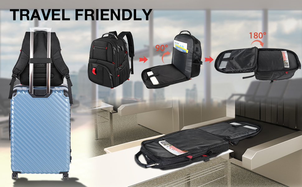 YOREPEK Travel Backpack, 15.6 Inch Laptop Backpacks for Men