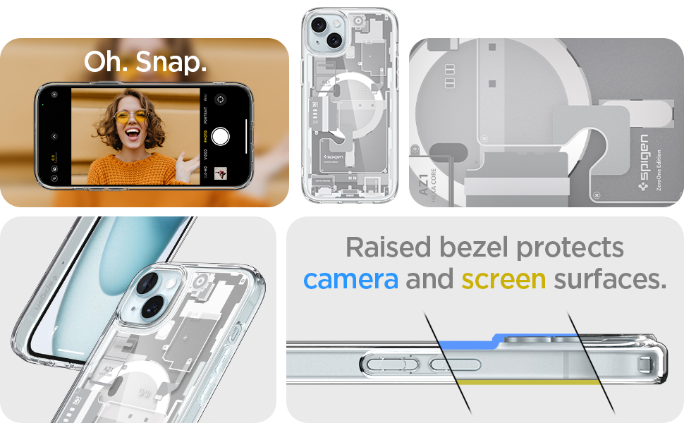 iPhone 15 (2023) Ultra Hybrid MagFit Zero One Branco