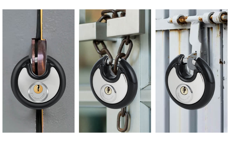 DAYGOS Outdoor Padlock for Storage Unit with Same Key, Waterproof